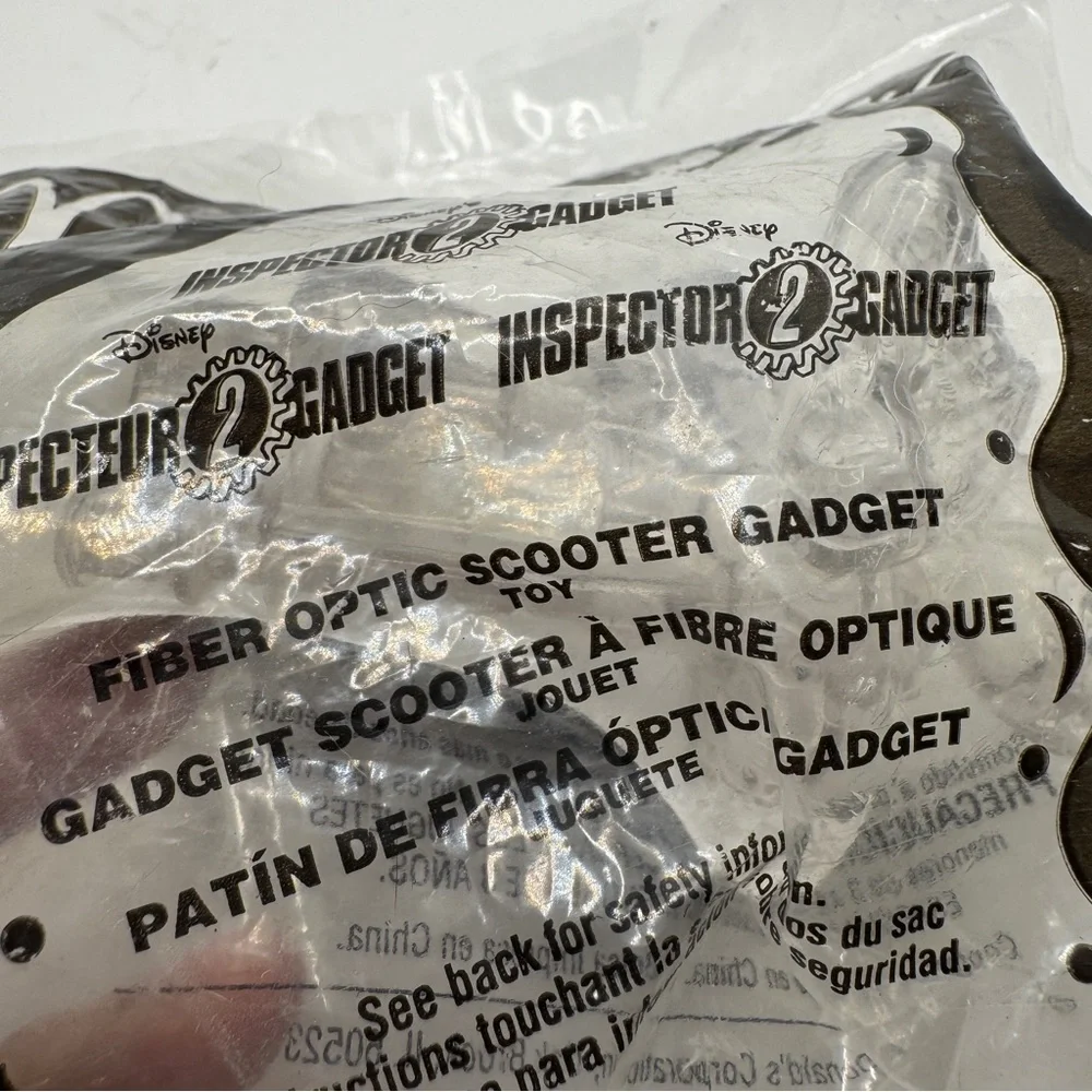 2003 McDonalds Happy Meal Toy Inspector Gadget 2 Fiber Optic Scooter‎ Gadget